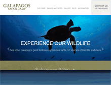 Tablet Screenshot of galapagossafaricamp.com